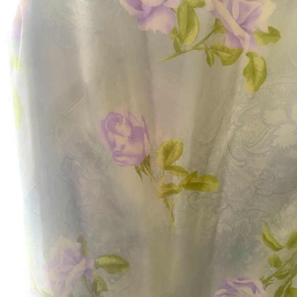 Escada 100% Silk Sleeveless Women’s Dress - Dusty Blue Size 36 (USA size 6) - Picture 3 of 15